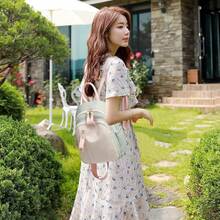 Women's Small Backpack, Mini Nylon Travel Backpack, Lightweight Cute Shoulder Bag For Girls - GREEN - View 2