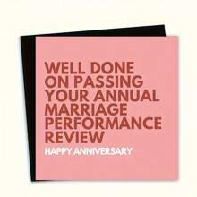 1PC Funny & Unique Text Greeting Card For Love, Anniversary, Anniversary Day Gift For Partner, Suitable For Gifts To Partners ( Included Envelope )