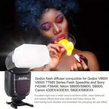 Soft Flash Diffuser Box For Godox V860II, V850II, TT685, TT600 Speedlights - High Impact ABS Material, Softbox, No Battery Required, Compatible With Sony, Nikon, Canon 580EX - Improve Photo Shooting Quality