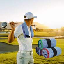 Asciugamano super morbido e ad asciugatura rapida per lo sport, con texture morbida e alta assorbenza dell'acqua, adatto per fitness all'aperto e per asciugare il sudore. È un articolo essenziale per golf, nuoto, campeggio, fitness e sport all'aperto, articoli da spiaggia essenziali