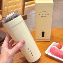 NEW SMEG 550ML Office Beverage Cup Travel Portable Drinking Cup Stainless Steel Vacuum Car Leak Proof Handle Coffee Vacuum Cup Thermal Insulation Cooling Cup Back To School