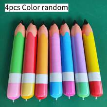 1pc/4pcs Giant Inflatable Pencil Balloon - Colorful Graduation And Party Decor With Feather Details, Made Of PVC Material, No Power Needed, Perfect For Birthdays, Room Decoration And Celebrations, Party Decorations | Vivid Balloons | Durable Balloons, Inflatable Balloons