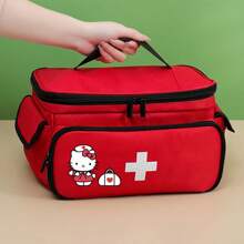 Sanrio Sanrio KT Cat Multi-Pocket Duża Pojemność Kosmetyczka, Nadaje Się Do Użytku Domowego. Może Być Używana Do Organizowania Zestawu Pierwszej Pomocy I Skrzynki z Lekami.
