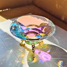 Sonnenlicht-Sammelkollektor, prismatischer Sonnenfänger-Spiegel, Diamantornament, dekorativer künstlicher Edelstein, funkelndes Nail Art, Fotografie-Requisite, Kristallspielzeug, kreative Kristallglas-Briefbeschwerer, Kalligraphie- und Malerei-Büro-Dekorationsornament, einfacher kristalliner halbkugelförmiger Briefbeschwerer, Geschenkset Kristalldiamant, originale farbsimulierte bunter Edelstein-Glas, nicht verblassend, Geburtstagsgeschenk, 1 Stück