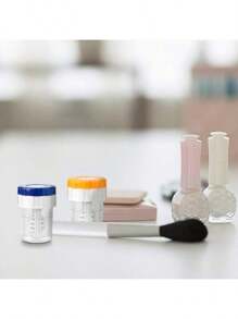 1pc Multi-Color Manual Contact Lens Cleaner, Portable Rotating Contact Lens Cleaning Container, Clean And Hygienic Contact Lens Immersion Storage, The Best Women's Day Gift For Travel And Daily Use, Mother's Day Gift,Makeup,Cheap,Room Decor,Vanity,Travel,Bedroom,Makeup Accessories