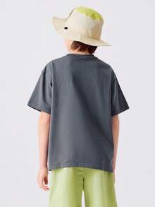 Balabala 儿童短袖T恤男童/女童2025新款夏季吸湿排汗速干亲子上衣 - 鐵灰 - 查看 3