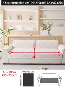 1pc Universal Sofa Cover, Modern Minimalist Anti-Slip Sofa Cushion, Removable And Washable Sofa Slipcover, Fashionable Soft & Non-Fading Decorative Sofa Blanket, Suitable For Bedroom, Office, Living Room, L-Shaped Sofa & 1/2/3/4-Seat Sofa.