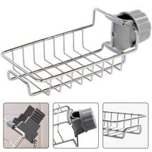 Over Sink Kitchen Organizer – Stainless Steel No Drill Faucet Shelf For Sponges, Soap & Dishwashing Supplies