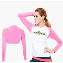 Golf Cooling Shawl Arm Sleeve Sun Protection Breathable & Comfortable For Women Golf & Outdoor Sports - Pink - View 5