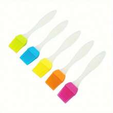 1 Silicone Barbecue Oil Brush, High Temperature And Durable Barbecue Brush, Seasoning Brush, Butter Brush, Cake Baking, Cooking Tools