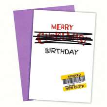 1pc,Birthday Cards Pack Simple Birthday Card,Handmade Birthday Card For Friends,Colleagues,Family,Happy Birthday,Creative Gift,Funny Birthday Card -With Envelope - Multicolor - View 13