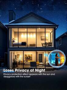 Película de ventana unidireccional, reflectante de espejo de día, control de calor, bloqueo UV y sol, adhesión estática sin pegamento, tinte de ventana para el hogar y la oficina - Negro-Plata - Ver 9