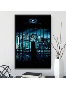WB 1/15PCS DC Batman The Dark Knight Poster Movie Figures Home Decoration Painting Wall Art Bedroom Cartoons Decor Wallpaper Wall Bedroom Decoration - Frameless