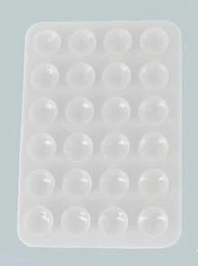 1pc Multifunctional Square Silicone Suction Cup Mobile Phone Stand, 24-Hole Suction Cup With Strong Adhesive Silicone Suction Cup, Suitable For Various Scenarios To Fix And Prevent Phone From Falling, Video Vibration, Phone Selfie Accessories