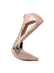 Reitoye New Arrival Y2K Comfortable Nude Sandals For Women Summer Pointed Toe Patent PU Ballerina Flats Shoes,  Hollow-Out Flat Heels Summer Shoes,  Mother's Day Gifts, Soft Leather, Soft Soles - 裸色-鏤空 - 查看 10