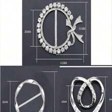 3 Piece Set: Elegant & Simple Shirt Waist Buckle, Multipurpose T-Shirt Hem Clips, High-Quality Scarf Rings, For Fashion Accessories