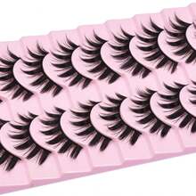 10 Pairs Anime Cosplay Lashes Spiky Manga Style Lashes Janpanese 16mm Extension Natural Manhua Eye Lashes Halloween - LK01 - View 11