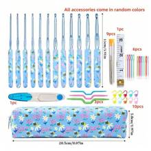 Crochet Hooks Set 2.0-8.0mm Ergonomic Handle For Arthritic Hands Knitting Needles Kit For Crochet Beginners
