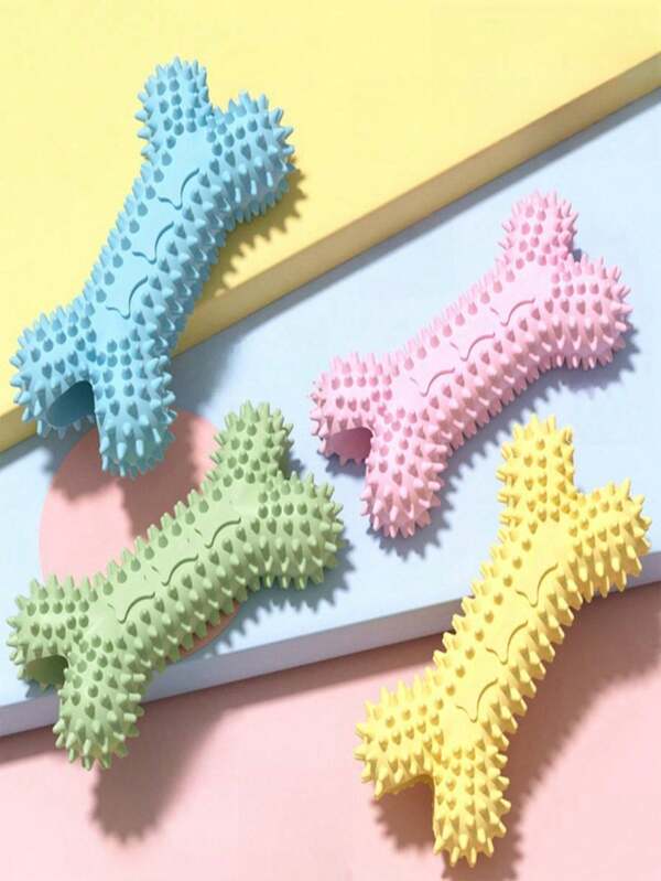 Kauspielzeug für Hunde, Cut Out Zackenknochen für kleine Hunde zum Zähne schleifen & Langeweile vertreiben, strapazierfähige Kau-Bälle als Zubehör für Haustiere