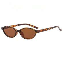 1 pezzo Occhiali da donna ovali di moda, nuovo marchio cornice piccola stile Y2K, accessori da spiaggia per donna, occhiali basic autunnali/invernali, regalo casual business per donna, stampa leopardata adatti per spiaggia estiva, all aperto, viaggi
