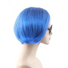1pc  Brain Agent Wig Head Cover Animation Role-Playing Wig Flower Hairpin Party Costume Wig Halloween Wear Woven Wig Braid Cartoon Character Wig Comic Wig Thanksgiving Birthday Gift Christmas