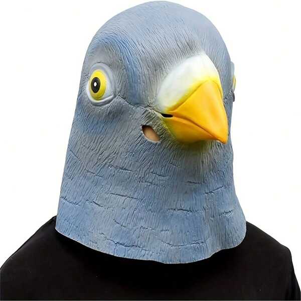 1 pezzo Maschera vivida e carina a forma di piccione, accessori costume in lattice, accessori per travestimenti di Ognissanti, accessori per decorazioni da bar e club, accessori fotografici, accessori per spettacoli dal vivo