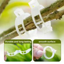 50pcs Plant Clips, Summer Tomato & Grape Vine Vegetable Plant Fixing Clips, Upgraded Reusable Plant Support Clips, Plastic Garden Clips