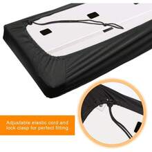 Piano Keyboard Dust Cover For 61/76/88 Keys- Electric/Digital Piano Stretchable Protective Keyboard Cover, Elastic Cord Locking Clasp, Machine Washable (61-76 Keys) - 61-76鍵 - 查看 3