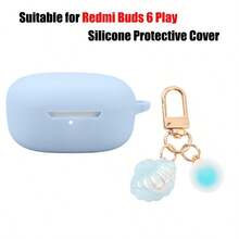 Llavero, cordón compatible con los auriculares Redmi Buds 6 Play, funda protectora de silicona suave - Con hebilla para colgar - Ver 7