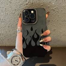 Funda para teléfono (1 unidad) diseñada para phone. Funda transparente con diseño de plumas láser. Protección contra caídas diarias. TPU suave a prueba de golpes y parachoques rígido suave. - Gris - Ver 5
