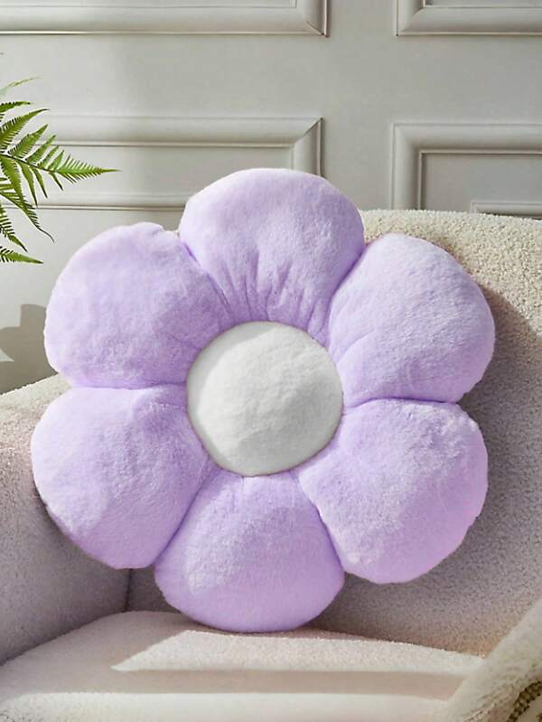 1pc Floral Decoration Pillow, Cute Soft Flower Shaped Pillow, Floral Plush Pillow Floor Mat Home Decor, Bedroom Living Room Decor, The Best Choice For Gifts For Family And Friends During The Holidays