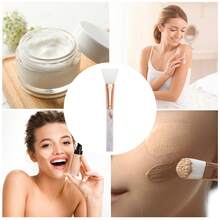 1 Pc Mask Brush, Lightweight Marble Facial Clay Masks Brush Applicator - 棕色 白色 - 查看 5