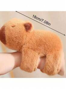 1 pieza - (18cm/7.08 pulgadas) Pulsera de peluche de Capibara - Muñeco de peluche - Decoración de muñeca - Regalo de cumpleaños/Navidad/Año Nuevo - Regalo perfecto