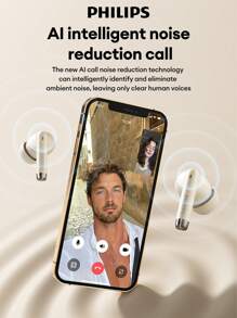 PHILIPS PHILIPS TAT2020 Minimalistische Bluetooth-Kopfhörer, semi-In-Ear, großer dynamischer Treiber, HIFI-Klangqualität, 360° Surround Sound, Super lange Akkulaufzeit, KI-Geräuschunterdrückung für Sprachanrufe, hochauflösendes Mikrofon, geringe Latenz für Gaming & Sport, kabellose Kopfhörer kompatibel mit Smartphones & Computern