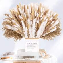 300 pezzi di erba di pampa secca, bouquet di fiori secchi per matrimoni, casa, centrotavola, casa moderna, soggiorno occidentale, cameretta per bambini, stanza boho, spiaggia, ufficio femminile e decorazioni boho