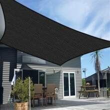 2 Größen, hochwertige schwarze Schattennetzung - dickes, witterungsbeständiges Outdoor-Zeltdach für Terrasse, Garten, Camping, 80-90% Beschattungsrate, strapazierfähiger Stoff, teilweiser Sonnenschutz, verstärkte Kantengestaltung, outdoor Schutztextil, Dachfenster-Beschattung
