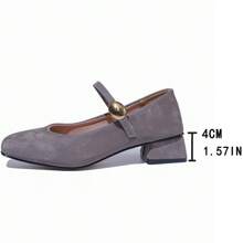 Damen Mary Jane Pumps, Plateau-Absatz, Slip-On, geeignet für Frühling, Sommer, Herbst und Winter