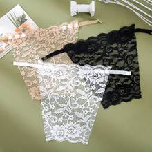 3 件套无缝蕾丝抹胸文胸，隐形无肩女士贴身内衣