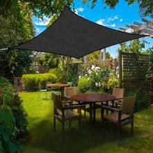 2 Größen, hochwertige schwarze Schattennetzung - dickes, witterungsbeständiges Outdoor-Zeltdach für Terrasse, Garten, Camping, 80-90% Beschattungsrate, strapazierfähiger Stoff, teilweiser Sonnenschutz, verstärkte Kantengestaltung, outdoor Schutztextil, Dachfenster-Beschattung