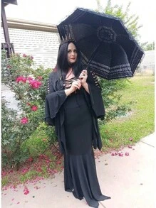 Vintage Lace Parasol Gothic Lolita Umbrella UV Sun Protection Witch Cosplay Photoshoot Props Party Decoration