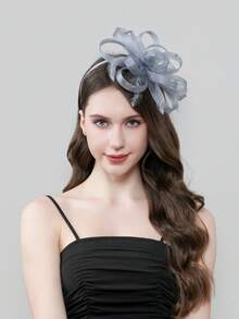 HITYfascinator 1pc Polyester Fiber Bow Fascinator Headband, Suitable For Parties All Season Mini Hats Tiny Hats Derby Hat Mini Top Hat Mini Cap, School Stuff, Elegant, College - 2025 DIAMOND - View 19