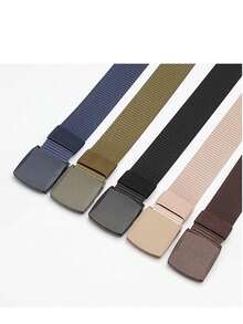 1/2/3件自动扣尼龙腰带男军用战术腰带男士军用腰带帆布腰带腰封高品质皮带 - 彩色 - 查看 9