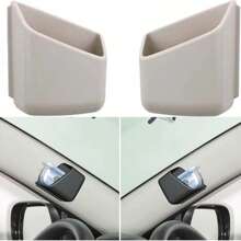 1pc/2pcs Durable Plastic Car Glasses & Phone Holder - Fashion Eyeglass Organizer Storage Box For Auto Interior Accessories-Car Accessories-Car