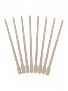 100/300pcs Wooden Wax Sticks Eyebrow Lip Nose Waxing Applicator Sticks For Hair Removal Disposable Depilation Spatula Wax Sticks, Hair Products And Accessories For Barber Salon Beauty Travel Essentials