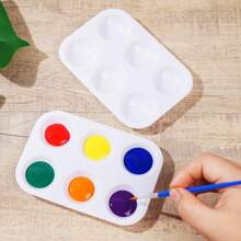 6 pièces Pinceaux pointe/plat en nylon de 16,5 cm, stylos aquarelle, pinceaux acrylique, stylos graffiti, convient pour artistes mobiles, étudiants en arts, étudiants, fournitures scolaires de bureau, cadeaux d'anniversaire