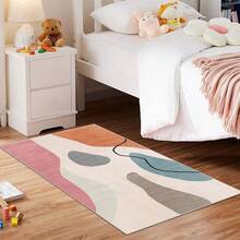1/2 套大型抽象几何色块风格地毯，柔软、可水洗、防滑、防污印花地毯，适用于客厅、卧室、游戏室、办公室、厨房 - 款式1 - 查看 12