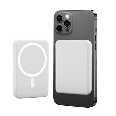 Magnetic Wireless Power Bank,5000mAh Slim Wireless Battery Pack With USB C PD 20W Ultra Fast Charging Magnetic Portable Charger For IP 17/16/16pro Max15/14/13/12 Series