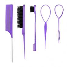 7pcs/Fashion Children's Hair Weaving Genius Portable Hair Removal Genius Disposable Elastic Knife Hair Clip Tool Does Not Hurt Hair; Girls' Hair Removal Rope Hair Removal Device (6.8 Ounces/200 Ml) Multi-Function Small High-Pressure Continuous Spray Bottle Fine Mist Water Replenishing Spray Bottle Travel Makeup Water Vial, Split Household Dry Wet Dual-Use Knot Free Comb,