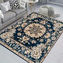 25 Years New Collection Large Area Rug, Personalized Floral Pattern, Vintage Bohemian Style, Crafted With High-Density Knitting, Features Slip-Resistant, Fade-Resistant, And Abrasion-Resistant Surface, Non-Slip Granulated Backing For Enhanced Grip.