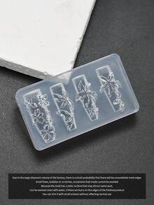 3D Silicone Nail Mold - Pearl Chain Necklace, Line, Cartoon Bowknot, Flower Carving, Skirt, Wing Design, Essential For Nail Technicians,Nail Supplies,Nail Tools,Nail Art Tools,Back To School,Nails,Nail Tools For Press On Nails - Multicolor - View 18